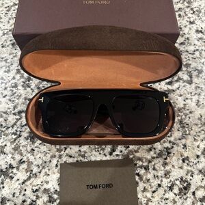 Tom Ford Black & Gold Fausto Sunglasses